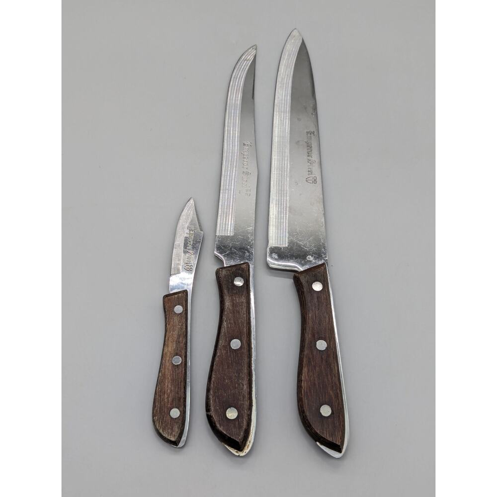 3 Vintage Surgical Stainless Steel Blade Emperor Steel Cutlery Tempered Knives